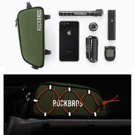 Rockbros TL004 ROAD TO SKY 0.7 l waterproof frame bag - green