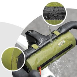 Rockbros AS-145 ROAD TO SKY handlebar bicycle bag, waterproof, 2 l - green