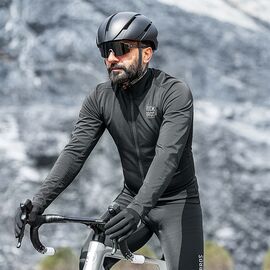 Rockbros TLWT001 ROAD TO SKY windproof insulated cycling jersey L - black