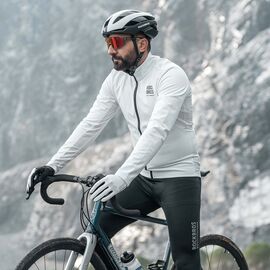Rockbros TLWT001 ROAD TO SKY Windproof Insulated Cycling Jersey L - White