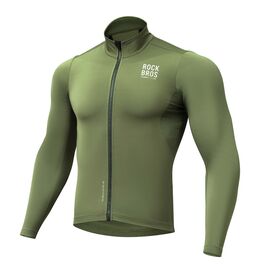 Rockbros TLWT001 ROAD TO SKY windproof insulated cycling jersey M - green