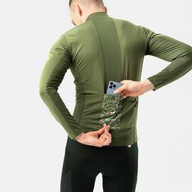 Rockbros TLWT001 ROAD TO SKY windproof insulated cycling jersey M - green