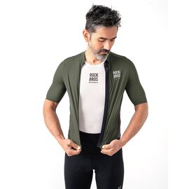 Rockbros 15220004004 ROAD TO SKY men's cycling jersey short sleeve L - green