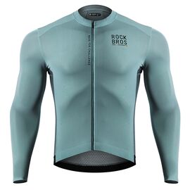 Rockbros 15120015016 ROAD TO SKY men's cycling jersey long sleeve S - gray-blue