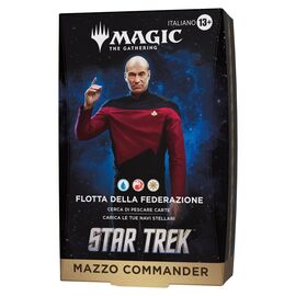 Magic the Gathering Star Trek Commander Decks Case (4) italian