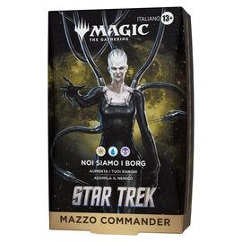 Magic the Gathering Star Trek Commander Decks Case (4) italian