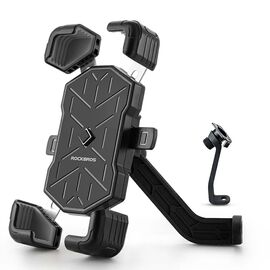 Rockbros HW-117 Handlebar Clamp Phone Holder - Black and Gray