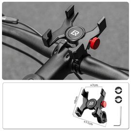 Rockbros 25210039001 Handlebar Clamp Phone Holder - Black