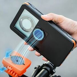Rockbros HW-87 Magnetic Waterproof Phone Holder - Black