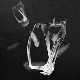 Rockbros RKL02 Aluminum Bottle Cage - Black and Silver
