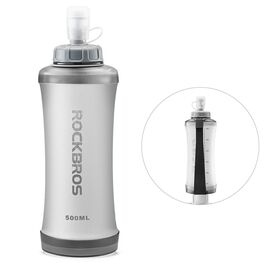 Rockbros 350017001 soft flask running water bottle 500 ml - white