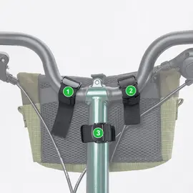 Rockbros W020-1 Foldable Handlebar Bicycle Bag - Green