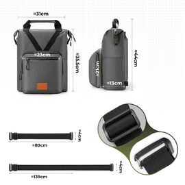 Rockbros H43 Backpack for Brompton Folding Bike - Gray