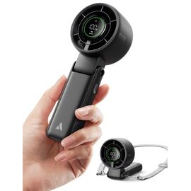 AECOOLY Halo 02 – Portable Handheld Fan, Black