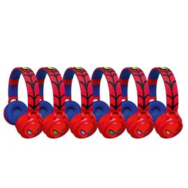 Lexibook - 3D Spider-Man On-Ear Bluetooth® and Wired foldable Headphones (HPBT015SP) / Toys