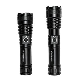 Wozinsky WLT-15W 15W 1500lm CREE IP65 Tactical Flashlight with Adjustable Beam - Black