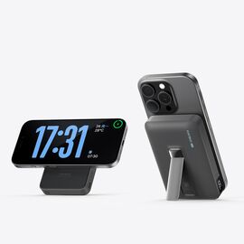Cuktech WPB100 10000 mAh Qi2 Magnetic Powerbank 30W with Stand - Black