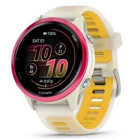 Garmin Forerunner 570 3.05 cm (1.2") AMOLED 42 mm Digital 390 x 390 pixels Touchscreen Pink, White Wi-Fi GPS (satellite)