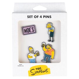 The Simpsons Pin Badges Set of 4 Moe's Tavern