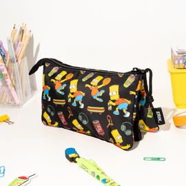The Simpsons Triple Pencil Case Bart