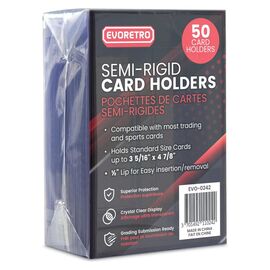 Evoretro Card Holders 200-Pack Semi-Rigid 8 x 12 cm