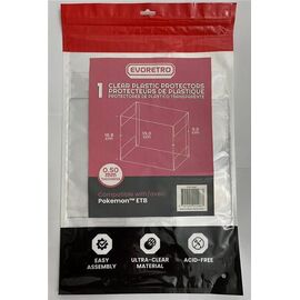 Evoretro PET Display Case Protector for Pokémon ETB (1-Pack)