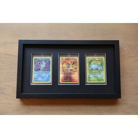 Evoretro Display Frame Card Display Case for 3 Magnetic Case Cards