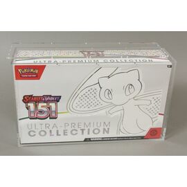 Evoretro Acrylic Display Case for Pokemon 151 UPC Box and Mega Charizard X UPC Box 23 x 39 cm