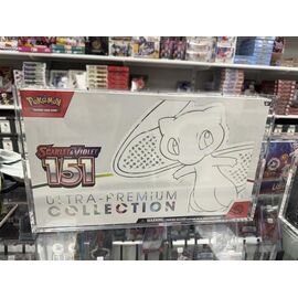 Evoretro Acrylic Display Case for Pokemon 151 UPC Box and Mega Charizard X UPC Box 23 x 39 cm