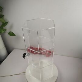 Evoretro 3-Tier Locking Acrylic Hexagon Display Tower