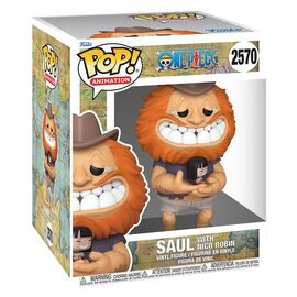 One Piece Super Sized POP! Animation Vinyl Figure Saul w/ Nico Robin 15 cm
