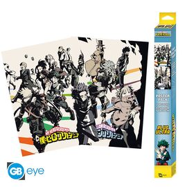 MY HERO ACADEMIA - Héros / Villains - Set 2 posters '52x38'