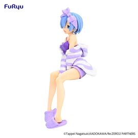 RE ZERO - Rem "Room Wear Purple"  - Statue PVC Noodle Stopper 14cm