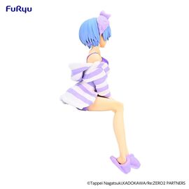 RE ZERO - Rem "Room Wear Purple"  - Statue PVC Noodle Stopper 14cm