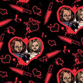 CHUCKY - Bride of Chucky - Wallet LoungeFly " Happy couple "