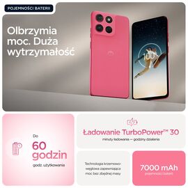 Motorola moto g57 power 17.1 cm (6.72") Dual SIM Android 16.0 5G USB Type-C 12 GB 256 GB 7000 mAh Pink