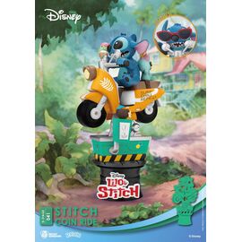 Disney D-Stage PVC Diorama Stitch Coin Ride 16 cm