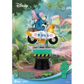 Disney D-Stage PVC Diorama Stitch Coin Ride 16 cm