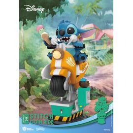 Disney D-Stage PVC Diorama Stitch Coin Ride 16 cm