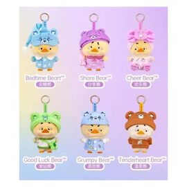 Upset Duck: Rainbow Care Bears Blind Box Keychain 16 cm Display (6)