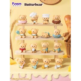 Butterbear Baked with Love Series Mini Figures 3-Pack Chubby Face 9 cm Display (6)