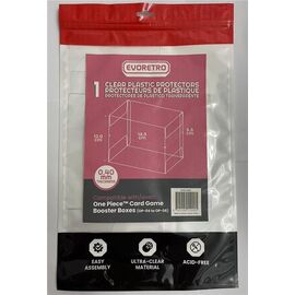 Evoretro PET Protectors 1-Pack for One Piece Card Game Booster Boxes (OP-04 to OP-08) 12 x 6 x 15 cm