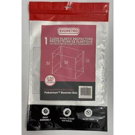 Evoretro PET Display Case Protector for Pokémon Booster Box (1-Pack)