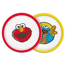 Sesame Street Plate Vintage Kids 2-Pack 22 cm