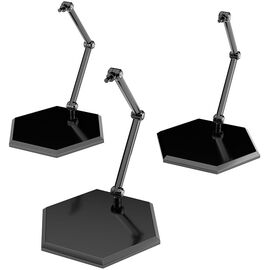 The Simple Stand Mini Nendoroid More for Mini Figures & Models Black Hex Type 3-Pack