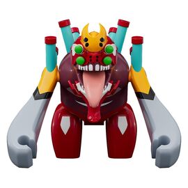 Rebuild of Evangelion Brickroid Mini Figure Evangelion Unit 02 Beast Form 2nd Phase (Type 1) 4 cm