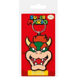 Super Mario Rubber Keychain Bowser 6 cm