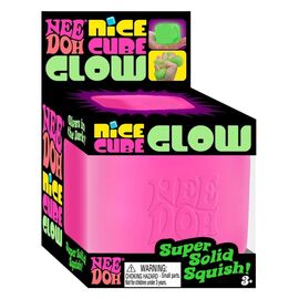 NeeDoh Squeeze Ball Nice Cube Glow (Glow in the Dark) 5 cm Display (12)