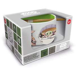 Star Wars: The Mandalorian Ramen Bowl with Chopsticks Grogu