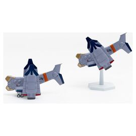 Rebuild of Evangelion SYUTO Tiny Scale Plastic Model Kit UNAF Close Air Support VTOL Aircraft YAGR-3B 5 cm